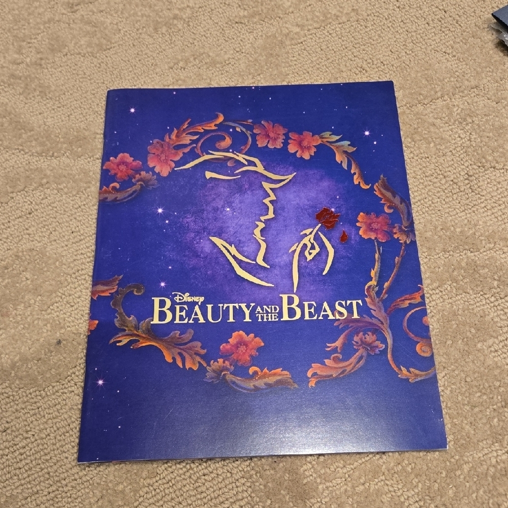 Disney Beauty and the Beast Purple and Gold Booklet